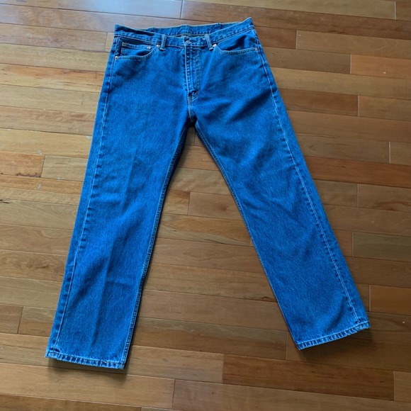 Levi's Other - Levis Mens W38 L32 505 Regular Fit Jeans Blue Excellent Straight Leg Denim